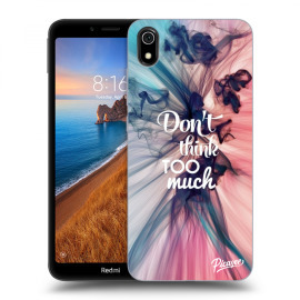 Picasee Silikónový čierny obal pre Xiaomi Redmi 7A - Don't think TOO much