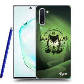 Picasee Silikónový prehľadný obal pre Samsung Galaxy Note10 N970F - Wolf life