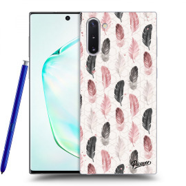 Picasee Silikónový čierny obal pre Samsung Galaxy Note10 N970F - Feather 2