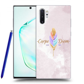 Picasee Silikónový čierny obal pre Samsung Galaxy Note10+ N975F - Carpe Diem