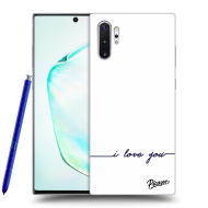 Picasee Silikónový čierny obal pre Samsung Galaxy Note10+ N975F - I love you - cena, porovnanie