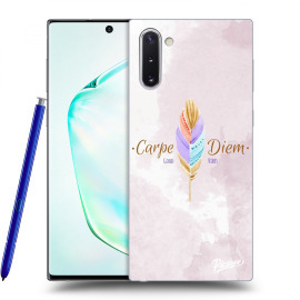 Picasee Silikónový čierny obal pre Samsung Galaxy Note10 N970F - Carpe Diem