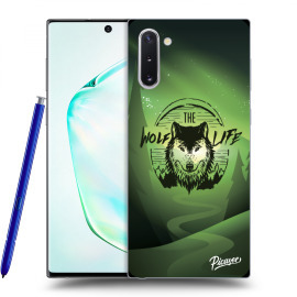 Picasee Silikónový čierny obal pre Samsung Galaxy Note10 N970F - Wolf life