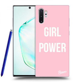 Picasee Silikónový čierny obal pre Samsung Galaxy Note10+ N975F - Girl Power