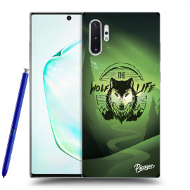 Picasee Silikónový čierny obal pre Samsung Galaxy Note10+ N975F - Wolf life