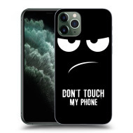 Picasee Silikónový čierny obal pre Apple iPhone 11 Pro Max - Don't Touch My Phone - cena, porovnanie