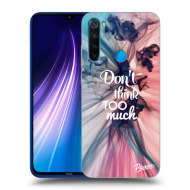 Picasee Silikónový čierny obal pre Xiaomi Redmi Note 8 - Don't think TOO much - cena, porovnanie