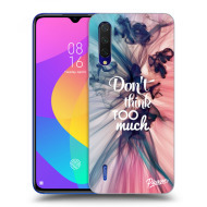 Picasee Silikónový čierny obal pre Xiaomi Mi 9 Lite - Don't think TOO much - cena, porovnanie