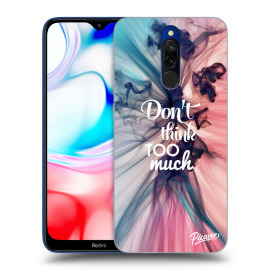 Picasee Silikónový čierny obal pre Xiaomi Redmi 8 - Don't think TOO much