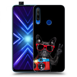 Picasee Silikónový čierny obal pre Honor 9X - French Bulldog