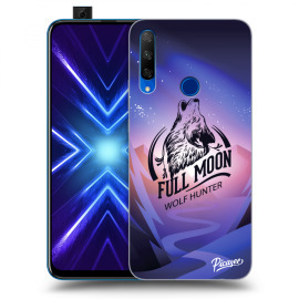 Picasee Silikónový čierny obal pre Honor 9X - Wolf