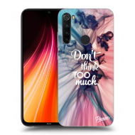 Picasee Silikónový čierny obal pre Xiaomi Redmi Note 8T - Don't think TOO much - cena, porovnanie