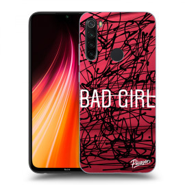 Picasee Silikónový prehľadný obal pre Xiaomi Redmi Note 8T - Bad girl
