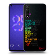 Picasee Silikónový čierny obal pre Huawei Nova 5T - Motto life - cena, porovnanie