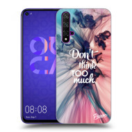 Picasee Silikónový čierny obal pre Huawei Nova 5T - Don't think TOO much - cena, porovnanie