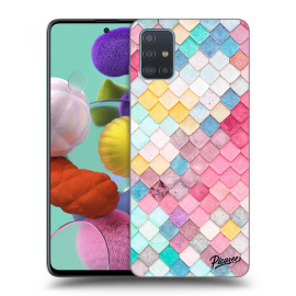 Picasee Silikónový čierny obal pre Samsung Galaxy A51 A515F - Colorful roof