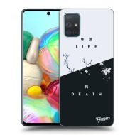 Picasee Silikónový prehľadný obal pre Samsung Galaxy A71 A715F - Life - Death - cena, porovnanie