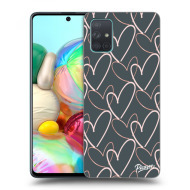 Picasee Silikónový prehľadný obal pre Samsung Galaxy A71 A715F - Lots of love - cena, porovnanie