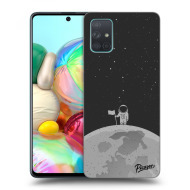 Picasee Silikónový prehľadný obal pre Samsung Galaxy A71 A715F - Astronaut - cena, porovnanie