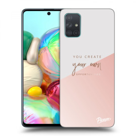 Picasee Silikónový prehľadný obal pre Samsung Galaxy A71 A715F - You create your own opportunities