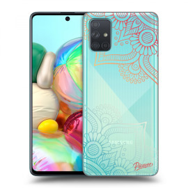 Picasee Silikónový prehľadný obal pre Samsung Galaxy A71 A715F - Flowers pattern