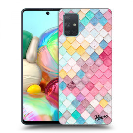 Picasee Silikónový prehľadný obal pre Samsung Galaxy A71 A715F - Colorful roof