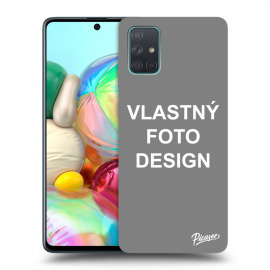 Picasee Silikónový čierny obal pre Samsung Galaxy A71 A715F - Vlastný design/motiv