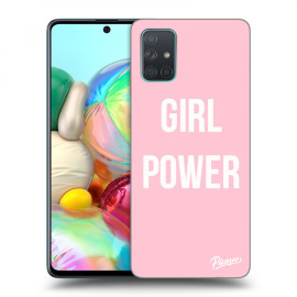 Picasee Silikónový čierny obal pre Samsung Galaxy A71 A715F - Girl Power