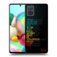 Picasee Silikónový čierny obal pre Samsung Galaxy A71 A715F - Motto life - cena, porovnanie