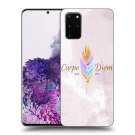 Picasee Silikónový prehľadný obal pre Samsung Galaxy S20+ G985F - Carpe Diem