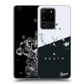 Picasee Silikónový čierny obal pre Samsung Galaxy S20 Ultra G988F - Life - Death