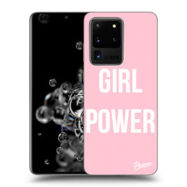 Picasee Silikónový čierny obal pre Samsung Galaxy S20 Ultra G988F - Girl Power
