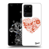Picasee Silikónový čierny obal pre Samsung Galaxy S20 Ultra G988F - Big heart - cena, porovnanie