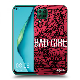 Picasee Silikónový prehľadný obal pre Huawei P40 Lite - Bad girl