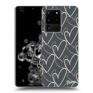 Picasee Silikónový čierny obal pre Samsung Galaxy S20 Ultra G988F - Lots of love - cena, porovnanie