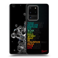 Picasee Silikónový čierny obal pre Samsung Galaxy S20 Ultra G988F - Motto life - cena, porovnanie