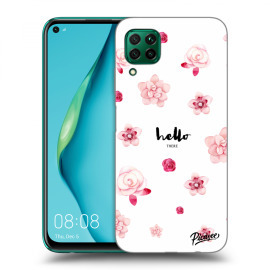 Picasee Silikónový čierny obal pre Huawei P40 Lite - Hello there