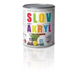 Slovlak Slovakryl matný Svetločervený 0814 0.75kg