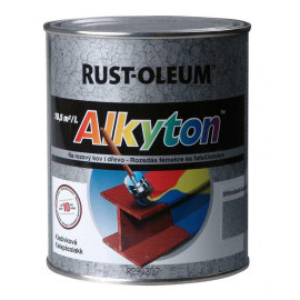 Rust Oleum Alkyton kladivkový Striebrošedá 5l