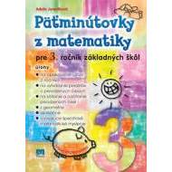 Päťminútovky z matematiky pre 3. ročník základných škôl - cena, porovnanie