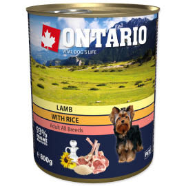 Ontario Lamb Rice Sunflower Oil 800g