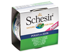 Schesir Puppy kuracie + aloe 150g