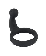 Black Velvet Cock Ring With Stimulator - cena, porovnanie