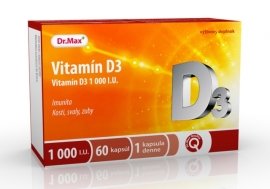 Dr. Max Pharma Vitamín D3 1000 I.U. 60tbl