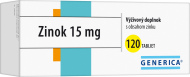 Generica Zinok 15mg 120tbl - cena, porovnanie