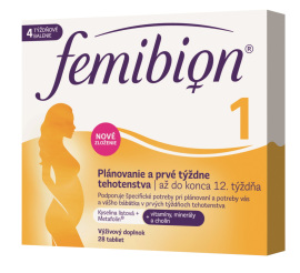 Merck Femibion 1 Plánovanie a prvé týždne tehotenstva 28tbl