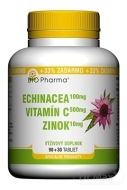 Bio-Pharma Echinacea + Vitamín C + Zinok 120tbl - cena, porovnanie