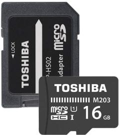 Toshiba Micro SDHC UHS-I (U1) Class 10 16GB