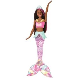 Mattel Barbie Svietiaca morská panna s pohyblivým chvostom Černoška