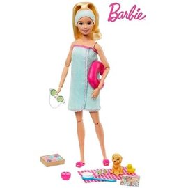 Mattel Barbie Wellness bábika s časopisom